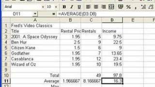 Microsoft Excel Tutorial for Beginners 4  Functions Formulas [upl. by Joselyn]