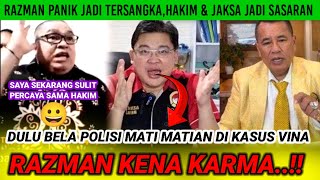 KARMA  Razman Nasution dulu bela polisi sekarang maki maki hakim amp penyidik [upl. by Neva]