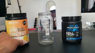 Cell Tech and Amino Energy supplement review [upl. by Daisi]