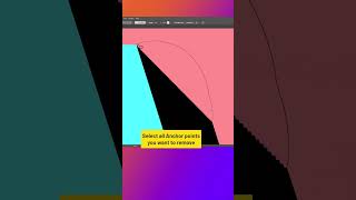 Quickly remove Anchor points in Adobe Illustrator graphicdesign tutorials adobeillustrator [upl. by Ummersen]