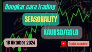 Bongkar Cara Trading Seasonality XAUUSDGOLD  18 Oktober 2024  traderkampung seasonalitygold [upl. by Sirap120]