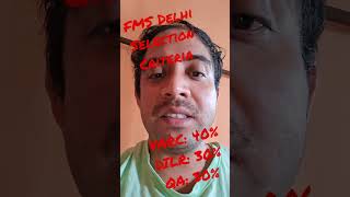 FMS Delhi Selection Criteria mbaa2z fms fmsdelhi viral viralshorts shortsfeed shortsvideo [upl. by Yanrahc]