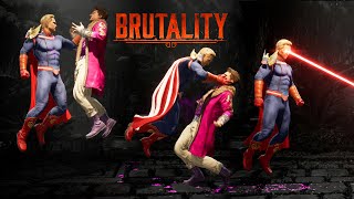 MK1 Homelander All Brutalities Fatalities Fatal Blow Ending Taunts amp Victory Celebrations [upl. by Yentihw]