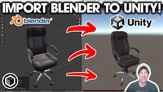 How to Import BLENDER FILES into Unity  Step by Step Tutorial [upl. by Ludeman]