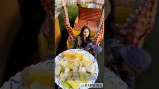 Floating Fruit Chaat Kashmir Dal Lake youtubeshorts shorts minivlog food foodie [upl. by Lipinski]