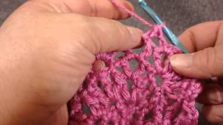 Partial Tutorial for the Lacy Round Ripple Blanket part 3 [upl. by Niarbo523]