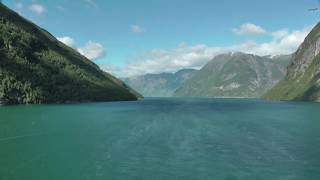 Geirangerfjord  Ausfahrt Timelapse HD [upl. by Aleel669]