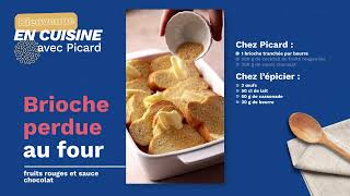 Recette brioche perdue au four fruits rouges et sauce chocolat [upl. by Copeland299]