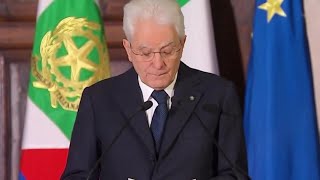 Mattarella quotHo fiducia in Italia ha risorse per affrontare tempo nuovoquot [upl. by Basset]