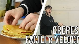 Come fare le crepes con la bottiglia  CUCINA PER PIGRI  Guglielmo Scilla  Cucina da Uomini [upl. by Alpheus]