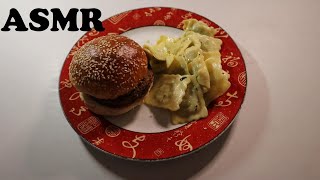 VEGGIE BURGER amp CHEESE amp SPINACH RAVIOLI ASMR MUKBANG [upl. by Callum]