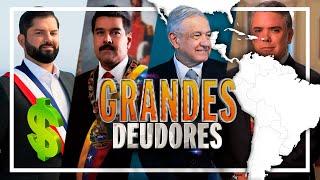 Los 10 países con la MAYOR DEUDA EXTERNA de América Latina 2022 [upl. by Borek]