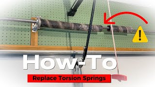 Simple Tutorial on Garage Door Spring Replacement [upl. by Svetlana]