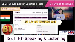 B1 English Test Listening Work Visa UK  ISE 1 Trinity College London [upl. by Susejedairam]