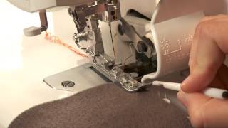 Serger Sewing How to Sew a 2 Thread Flatlock [upl. by Mailliwnhoj]