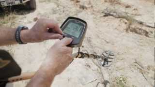 Discriminating Iron from Gold with the Fisher F75 Metal Detector [upl. by Bel273]