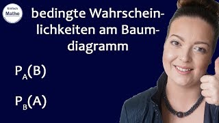 bedingte Wahrscheinlichkeiten am Baumdiagramm  Satz von Bayes 👨‍🎓 by einfach mathe [upl. by Asseral]