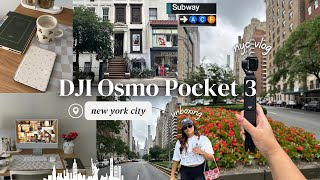 DJI Osmo Pocket 3 unboxing  test vlog in NYC 🚖🗽 the best vlog camera [upl. by Sessilu]