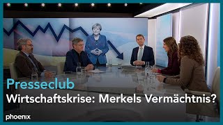 presseclub  Wirtschaftskrise Merkels Vermächtnis  011224 [upl. by Hpseoj]