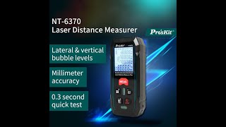 ProsKit Laser Distance Measurer NT6370 寶工 LaserDistanceMeasurer 229ft VolumeAreaMeasurement [upl. by Aeneg]