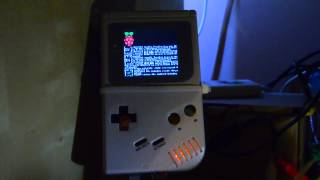 Raspberry Pi screen  Installed and configured inside the Game Boy PC [upl. by Xeno]