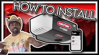 How to install the Genie Belt drive garage door opener  garage door opener genie [upl. by Trebma63]