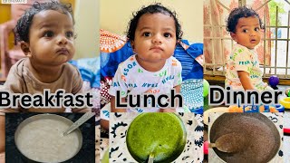 What my 8 months old baby eat’s in a day 👶 daily routine 😍 homemadecerelac babyfood dailyroutine [upl. by Liris]