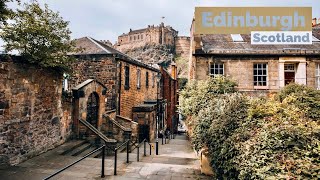 Edinburgh Scotland  The Most Beautiful City In The World  Walking Tour 4K HDR 60fps [upl. by Inalej]