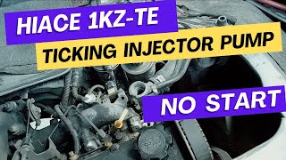 Toyota Hiace 1kz ticking noise from injector pump crank no start [upl. by Aliehs]