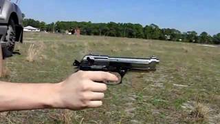 BRUNI MOD 92 8mm Blank GUN slow motion 240 fps [upl. by Wetzell]