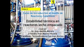 Curso de Diseño de Reactores Catalíticos Estabilidad térmica en reactores lecho empacado [upl. by Sharline]