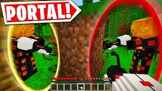 MINECRAFT BUT WITH A PORTAL GUN [upl. by Gemma]