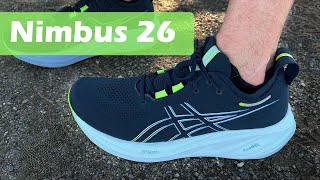 ASICS Nimbus 26 First Impression Review amp Comparisons [upl. by Gniliem]