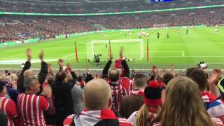 Southampton fans at Wembley  Gabbiadini goal [upl. by Aitnis936]