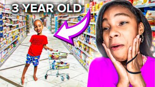 Our 3 Year Old Goes Shopping On His OWN [upl. by Poree]