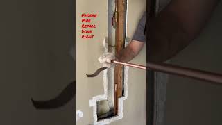 Frozen Plumbing Pipe Repair TappPlumbing shorts plumberslife plumbingproblems [upl. by Ulysses]