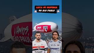 Lista de dispensa do são Paulo para 2025🚨 spfc libertadores futebolbrasileiro [upl. by Cirda]