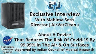 AAP KE SAWAL  Anil Kumar Agarwal Exclusive Interview With Mahima Seth  Director AirVerClean [upl. by Nylednarb]