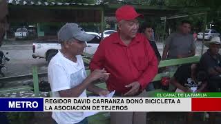 REGIDOR DAVID CARRANZA DONÓ BICICLETA A LA ASOCIACIÓN DE TEJEROS [upl. by Alihs]