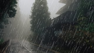 Rain Sounds For Sleeping  99 Instantly Fall Asleep With Rain And Thunder Sound At Night [upl. by Acessej]