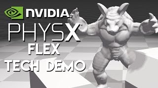 Nvidia PhysX Flex Tech Demo [upl. by Bixby]