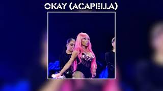 Nicki Minaj David Guetta  Okay Acapella [upl. by Ynahpit]