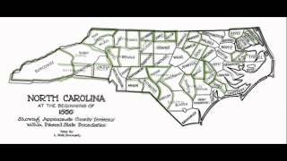 Watch the Formation of North Carolinas Counties [upl. by Ellinehc526]