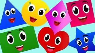 The Shapes Song  Nursery Rhymes  Nursery Rhymes With Lyrics [upl. by Nieberg141]