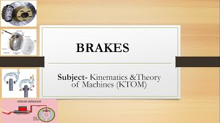 1Brakes Classification  Block or Shoe Brake Self Locking amp Energizing Brake Pivoted Block Brake [upl. by Assillim]