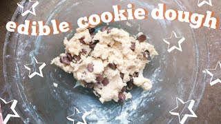 EASY CHOCOLATE CHIP COOKIE DOUGH RECIPE FOR ONE 🍪 [upl. by Eentihw]