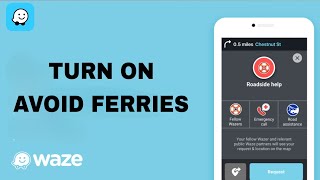 How To Turn On Avoid Ferries On Waze App [upl. by Atinad]