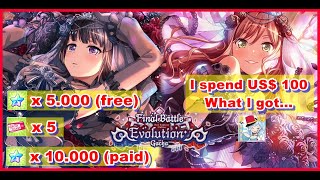 BangDream EN Bandori – quotNFO Final Battle Evolutionquot Gacha  15000 Stars  May2021 [upl. by Nolyag]