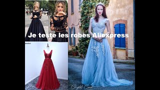 Je teste des robes de soirée de Aliexpress [upl. by Aneleve]