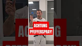 👉 Achtung Pfefferspray ✅️ Vom Weltmeister Kickboxen Selbstverteidigung [upl. by Eicats]